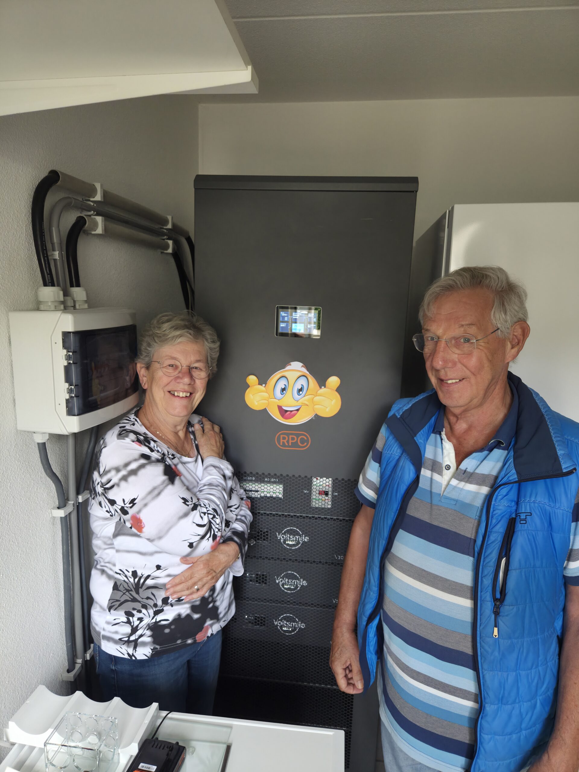 Tevreden klanten bij installatie Sprint Thuisbatterij